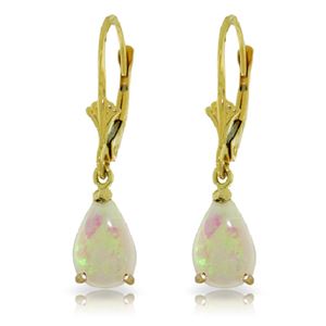 ALARRI 1.55 Carat 14K Solid Gold Warm Ice Opal Earrings