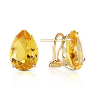 ALARRI 10 CTW 14K Solid Gold Inspiration Citrine Earrings