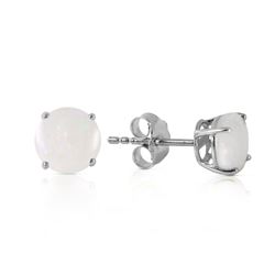 ALARRI 0.7 CTW 14K Solid White Gold Whatever It Takes Opal Earrings