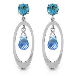 ALARRI 2.4 CTW 14K Solid Gold Thing Called Life Blue Topaz Earrings