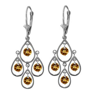 ALARRI 2.4 CTW 14K Solid Gold Quality Of Love Citrine Earrings