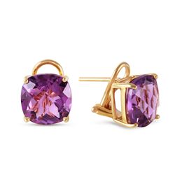 ALARRI 7.2 Carat 14K Solid Gold Provocative Amethyst Earrings