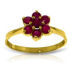 ALARRI 0.66 CTW 14K Solid Gold Moment Of Peace Ruby Ring