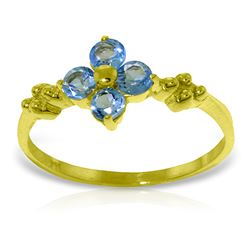 ALARRI 0.58 CTW 14K Solid Gold Audible Blue Topaz Ring