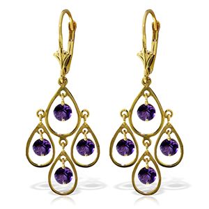 ALARRI 2.4 CTW 14K Solid Pleasure Amethyst Earrings