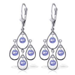 ALARRI 2.4 Carat 14K Solid White Gold Chandelier Earrings Tanzanite