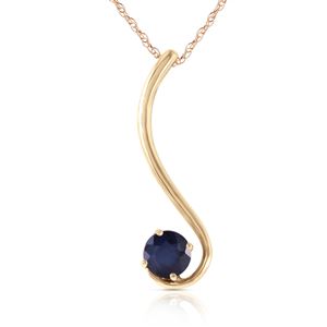 ALARRI 0.55 CTW 14K Solid Gold Delicious Breeze Sapphire Necklace