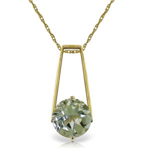 ALARRI 1.45 CTW 14K Solid Gold Boundless Moment Green Amethyst Necklace