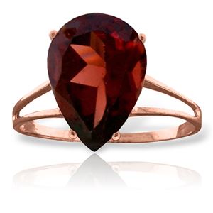 ALARRI 5 CTW 14K Solid Rose Gold Sensuality Garnet Ring