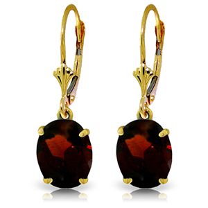 ALARRI 6.25 CTW 14K Solid Gold Encourage Garnet Earrings