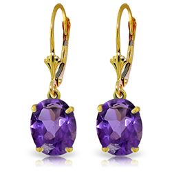 ALARRI 6.25 Carat 14K Solid Gold Encourage Amethyst Earrings