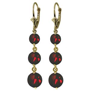 ALARRI 7.2 Carat 14K Solid Gold Rainfall Garnet Earrings