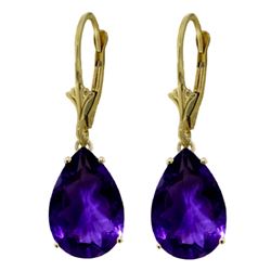 ALARRI 10 Carat 14K Solid Gold Carolina Amethyst Earrings