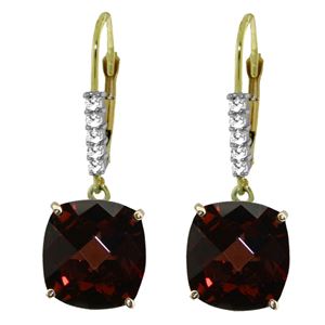 ALARRI 9.15 Carat 14K Solid Gold Perdita Garnet Diamond Earrings