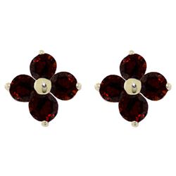 ALARRI 1.15 Carat 14K Solid Gold Elegant Distillation Garnet Earrings