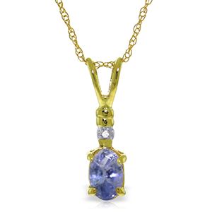 ALARRI 0.46 Carat 14K Solid Gold Daybreak Tanzanite Diamond Necklace