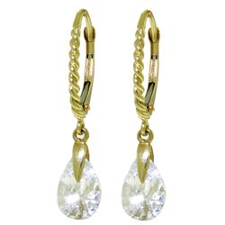 ALARRI 4.5 CTW 14K Solid Gold Diva Cubic Zirconia Earrings