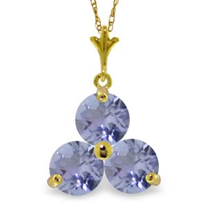 ALARRI 0.75 Carat 14K Solid Gold Hue Of Passion Tanzanite Necklace