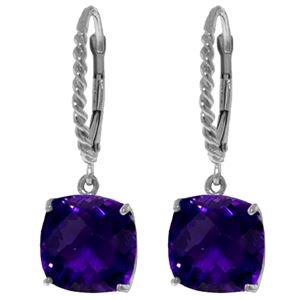 ALARRI 7.2 Carat 14K Solid White Gold Valentina Amethyst Earrings