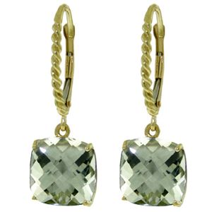 ALARRI 7.2 Carat 14K Solid Gold Dakota Green Amethyst Earrings