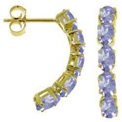 ALARRI 2.5 Carat 14K Solid Gold Earrings Natural Tanzanite