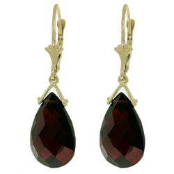 ALARRI 10.2 CTW 14K Solid Gold Wisdom Garnet Earrings