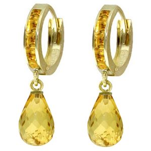 ALARRI 5.35 Carat 14K Solid Gold Olympia Citrine Earrings