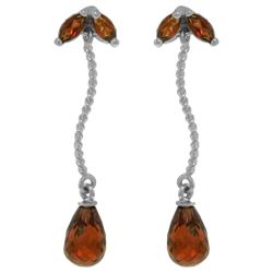 ALARRI 3.4 Carat 14K Solid White Gold Journey Through Garnet Earrings