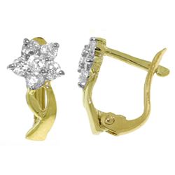 ALARRI 0.4 Carat 14K Solid Gold Accompanied Tears Diamond Earrings