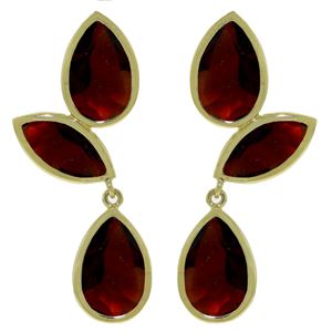 ALARRI 13 CTW 14K Solid Gold Alexandra Garnet Earrings