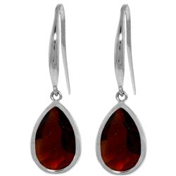 ALARRI 5 Carat 14K Solid White Gold Baby Breath Garnet Earrings