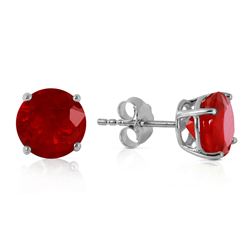 ALARRI 4.5 Carat 14K Solid White Gold Enthusiastic Best Ruby Earrings