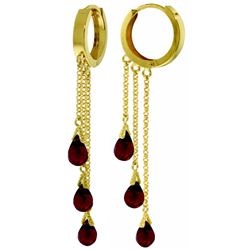 ALARRI 4.8 Carat 14K Solid Gold Paris Garnet Earrings