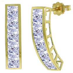 ALARRI 4.5 CTW 14K Solid Gold Valerie Aquamarine Earrings