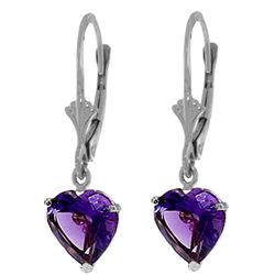 ALARRI 3.25 CTW Sterling Silver Out Of Nowhere Amethyst Earrings