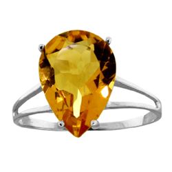 ALARRI 5 Carat Sterling Silver Take My Hand Citrine Ring