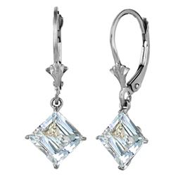 ALARRI 3.2 Carat Sterling Silver Pale Fire Aquamarine Earrings