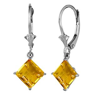 ALARRI 3.2 CTW Sterling Silver Tower Of Souls Citrine Earrings