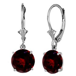 ALARRI 2.7 Carat Sterling Silver Fill Love Garnet Earrings