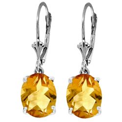 ALARRI 6.25 Carat Sterling Silver Still Love You Citrine Earrings