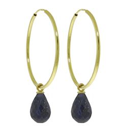 ALARRI 6.6 Carat 14K Solid Gold Margherita Sapphire Earrings