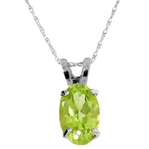 ALARRI 0.85 CTW Sterling Silver Necklace Natural Peridot