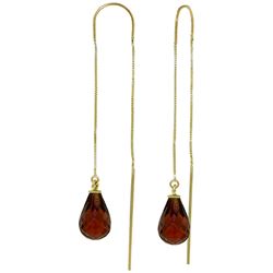 ALARRI 4.5 Carat 14K Solid Gold Unpredictable Journey Garnet Earrings