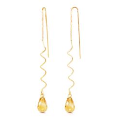 ALARRI 3.3 Carat 14K Solid Gold Sumptuous Shine Citrine Earrings