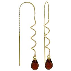 ALARRI 3.3 CTW 14K Solid Gold Lifelong Ties Garnet Earrings