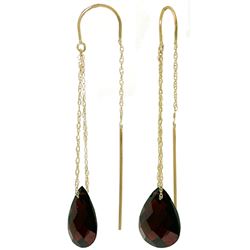 ALARRI 6 Carat 14K Solid Gold Longtime Friend Garnet Earrings