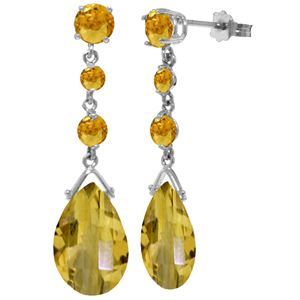 ALARRI 13.2 Carat 14K Solid Gold I Come Bearing A Gift Citrine Earrings