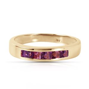 ALARRI 0.6 CTW 14K Solid Gold Bliss Is Found Here Amethyst Ring