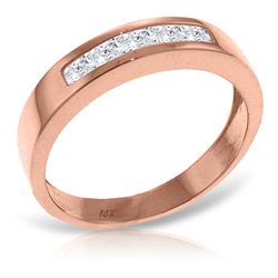 ALARRI 14K Solid Rose Gold Rings w/ Natural Rose Topaz