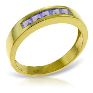 ALARRI 0.5 Carat 14K Solid Gold Rings Natural Tanzanite